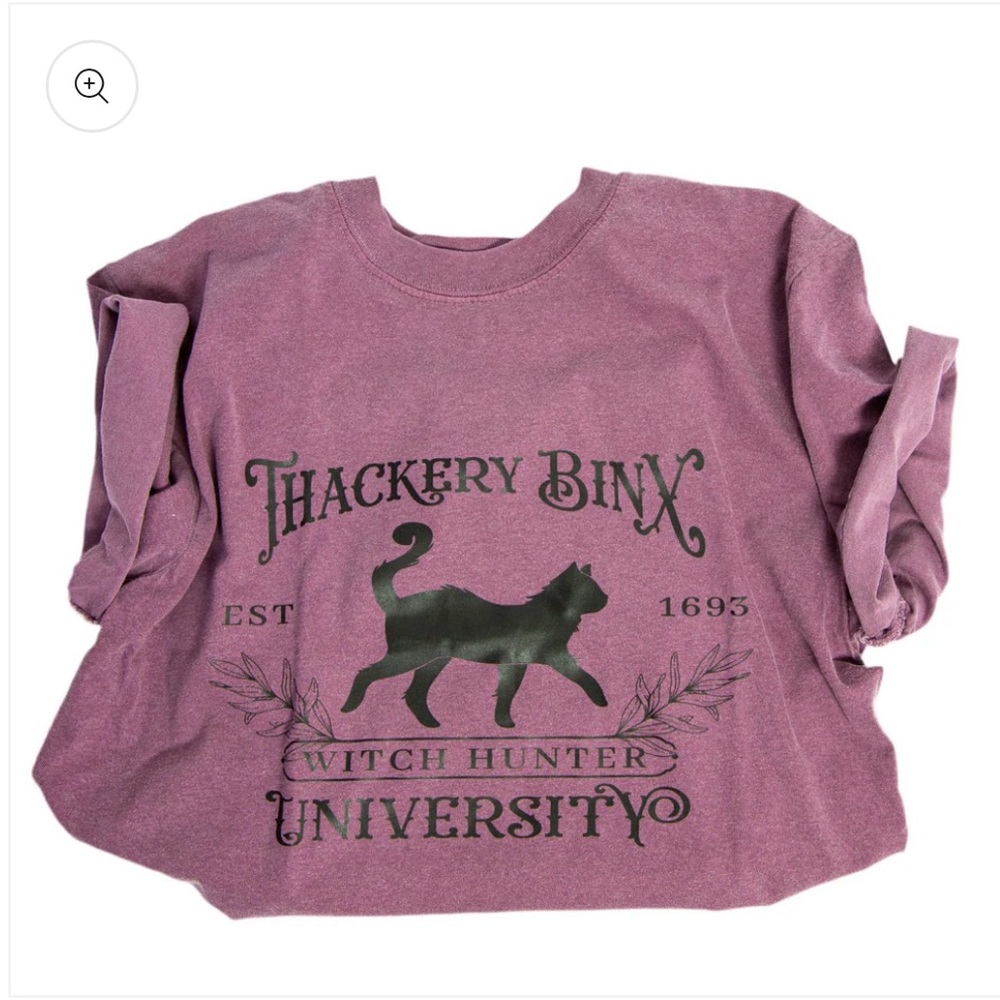 Purple Graphic Cat T-Shirt